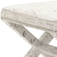 Palmer Nailhead Trim  Footstool