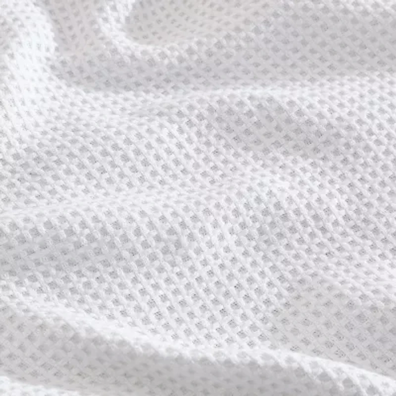 Eddie Bauer Solid Waffle 100% Cotton Blanket