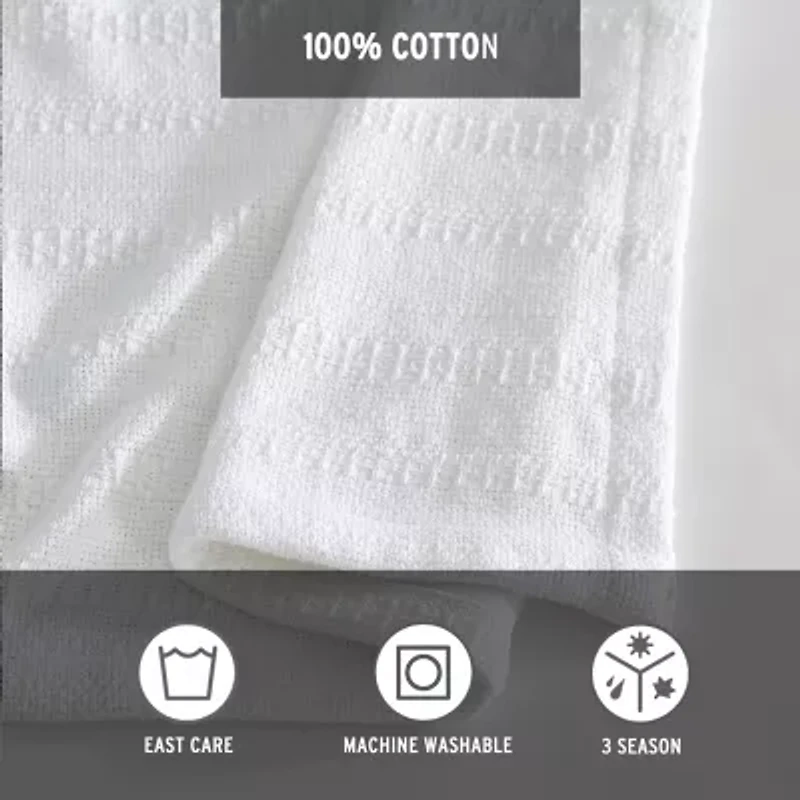 Eddie Bauer Variegated Stripe Lightweight Striped Blanket