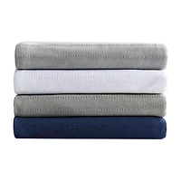 Eddie Bauer Variegated Stripe Lightweight Striped Blanket