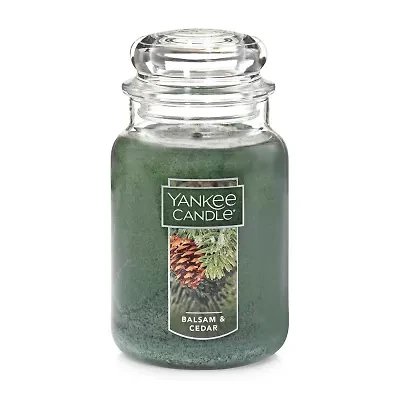 Yankee Candle Balsam & Cedar Original Large Single Wick Scented Jar Candle