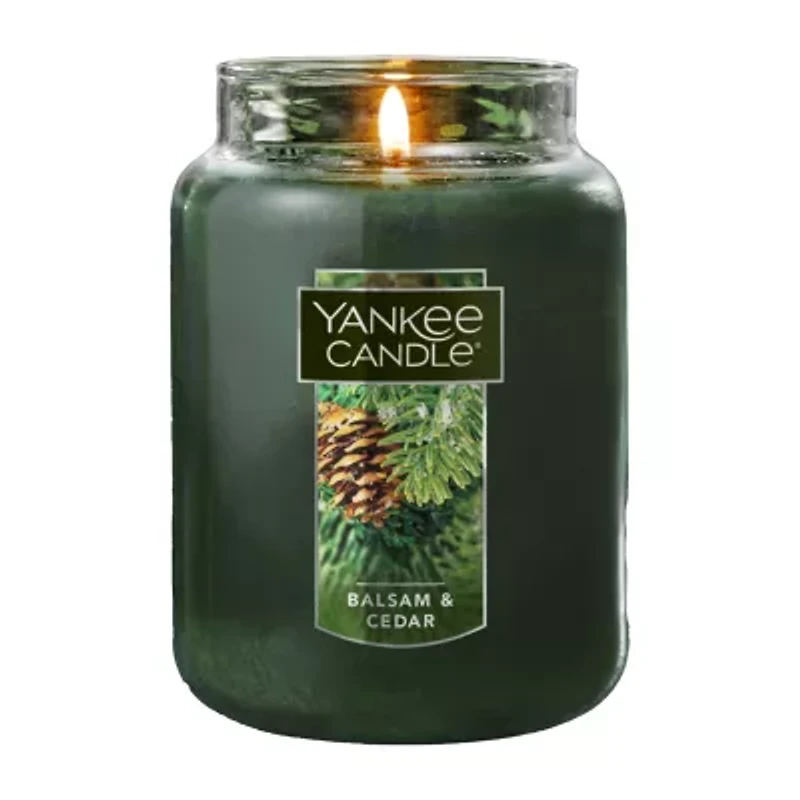 Yankee Candle Balsam & Cedar Original Large Single Wick Scented Jar Candle