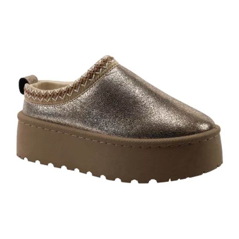 Olivia & Kate Stormy Womens Round Slip-On Shoe