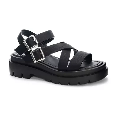 Dirty Laundry Khan Womens Footbed Sandals