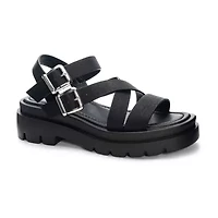 Dirty Laundry Khan Womens Footbed Sandals