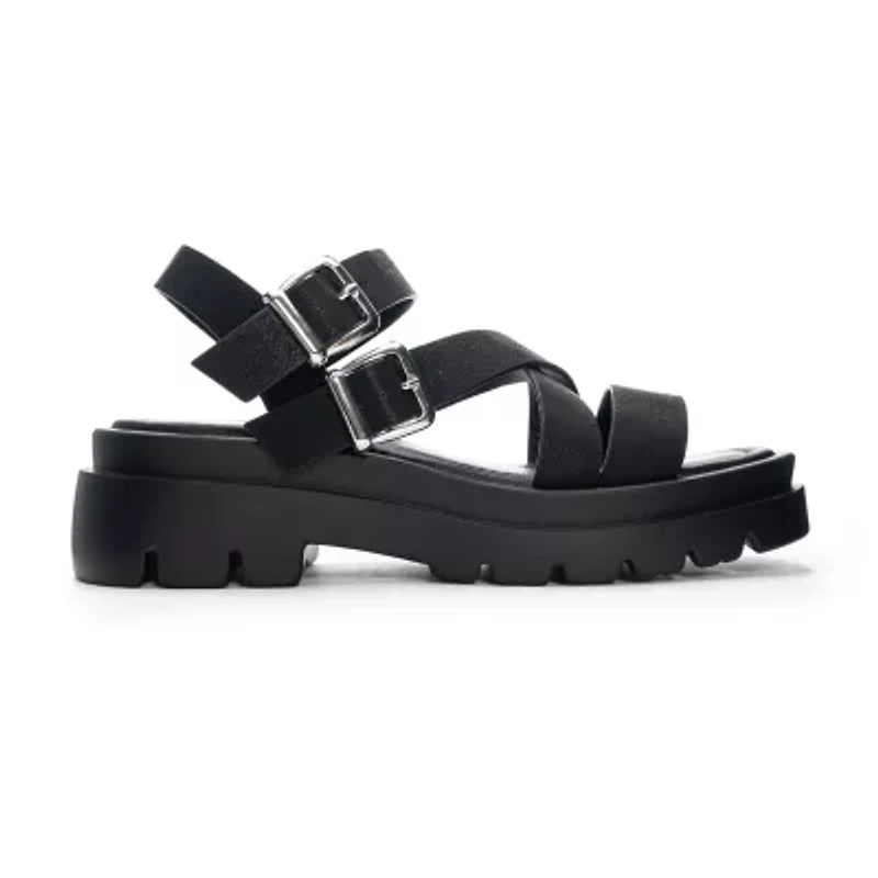 Dirty Laundry Khan Womens Footbed Sandals