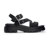 Dirty Laundry Khan Womens Footbed Sandals