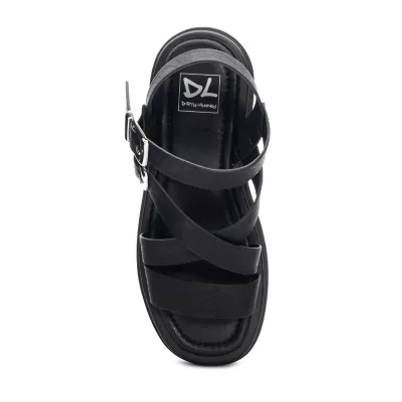 Dirty Laundry Khan Womens Footbed Sandals