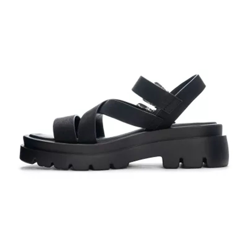 Dirty Laundry Khan Womens Footbed Sandals