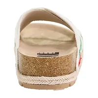 Dirty Laundry Twilah Womens Criss Cross Strap Footbed Sandals