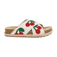 Dirty Laundry Twilah Womens Criss Cross Strap Footbed Sandals