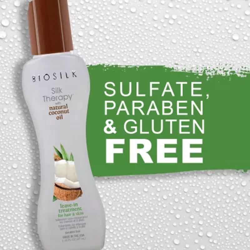 BioSilk Organic Coconut Oil Lv In Hair Treatment 2.6 oz.