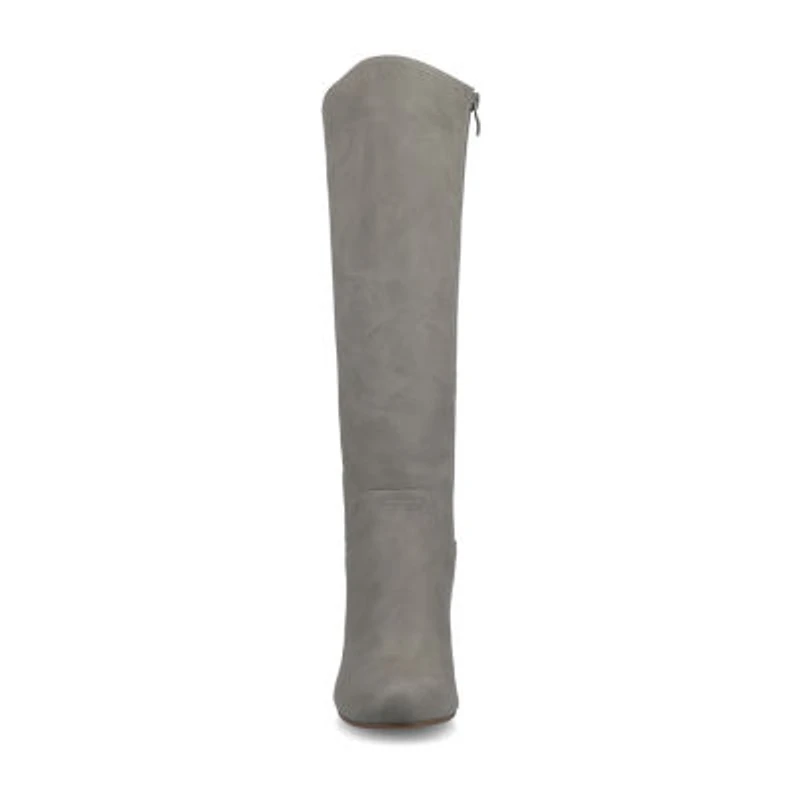 Journee Collection Womens Langly Wedge Heel Dress Boots