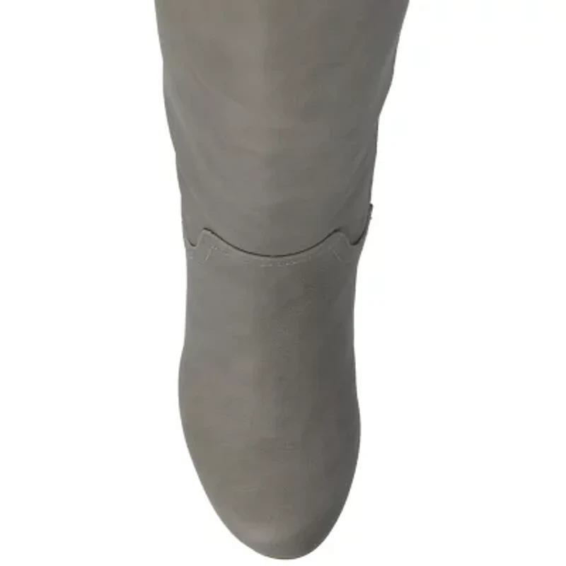 Journee Collection Womens Langly Wedge Heel Dress Boots