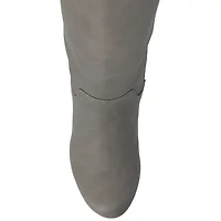 Journee Collection Womens Langly Wedge Heel Dress Boots