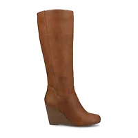Journee Collection Womens Langly Wedge Heel Dress Boots