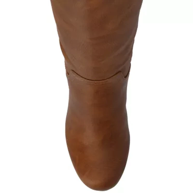 Journee Collection Womens Langly Wedge Heel Dress Boots