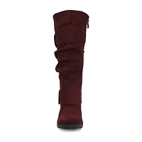 Journee Collection Womens Jester-01 Wedge Heel Slouch Boots