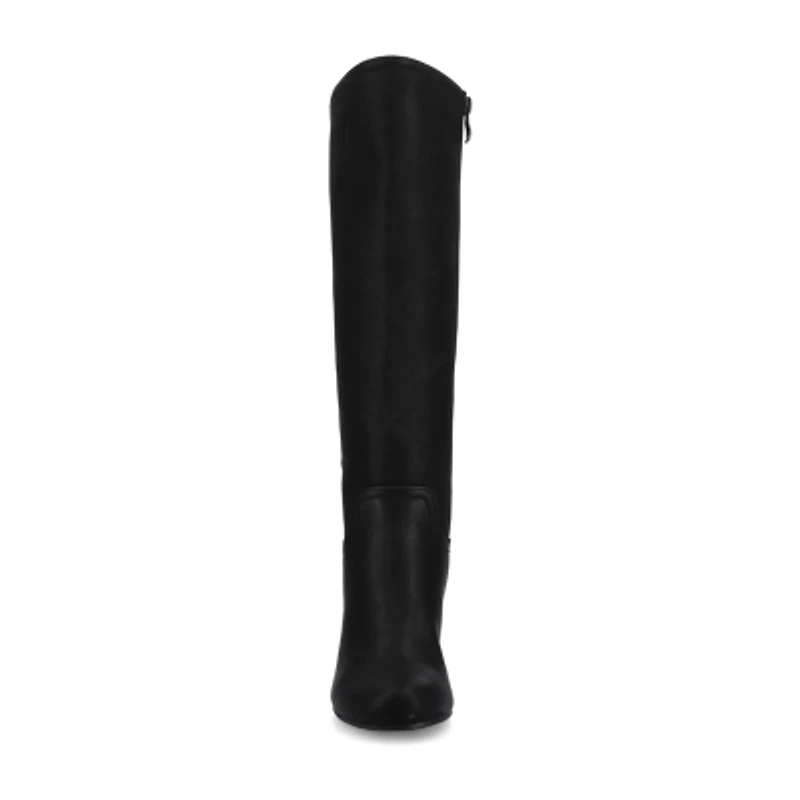 Journee Collection Womens Langly-Wc Wide Calf Wedge Heel Dress Boots