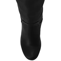 Journee Collection Womens Langly-Wc Wide Calf Wedge Heel Dress Boots