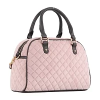 Juicy By Juicy Couture Crowing Glory Quilted Velour Bowler Satchel