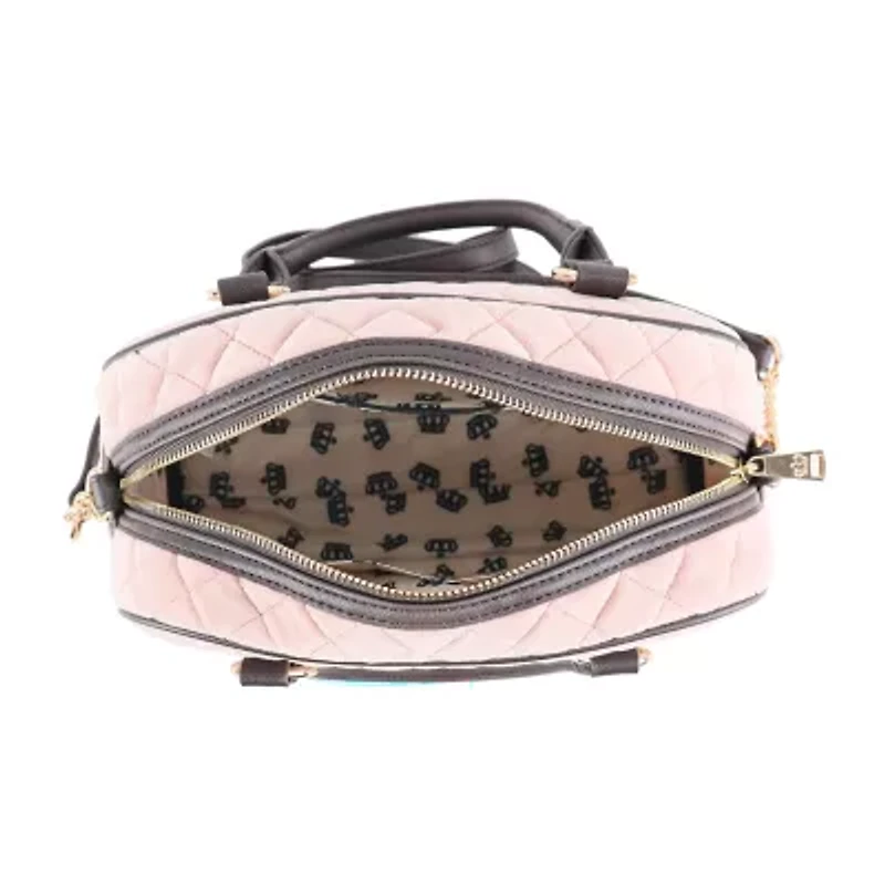 Juicy By Juicy Couture Crowing Glory Quilted Velour Bowler Satchel