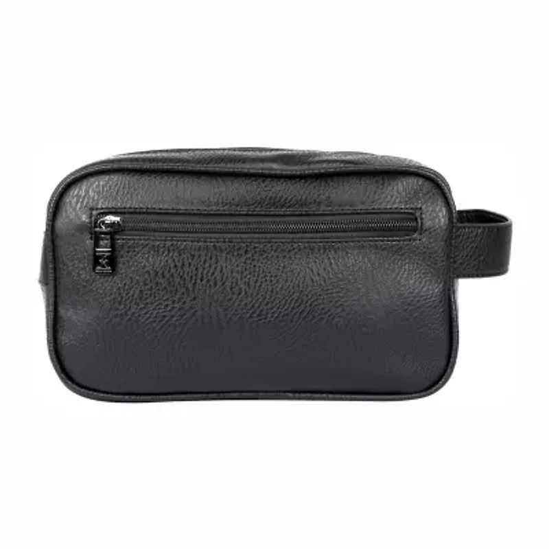 Karla Hanson Mens Travel Double Zipper Toiletry Bag Attache