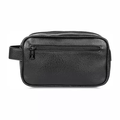 Karla Hanson Mens Travel Double Zipper Toiletry Bag Attache