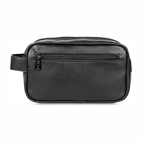 Karla Hanson Mens Travel Double Zipper Toiletry Bag Attache