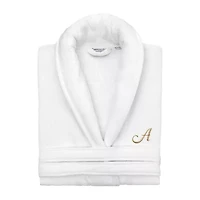 Linum Home Textiles Personalized Anovia Bathrobe Unisex Adult Velour Long Sleeve Length Robe