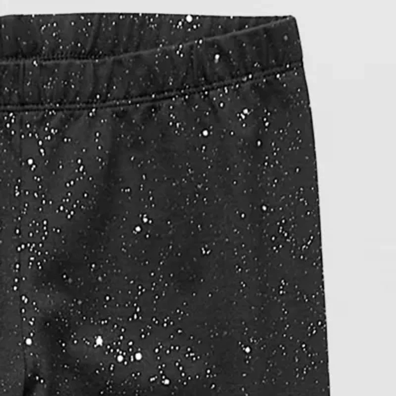 Thereabouts Sparkle Little & Big Kid Girls Knit Full Length Leggings