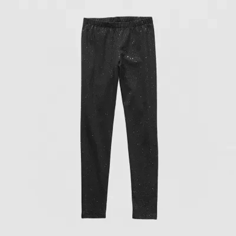 Thereabouts Sparkle Little & Big Kid Girls Knit Full Length Leggings