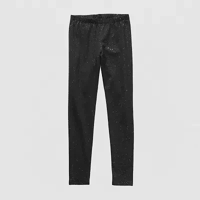 Thereabouts Sparkle Little & Big Kid Girls Knit Full Length Leggings