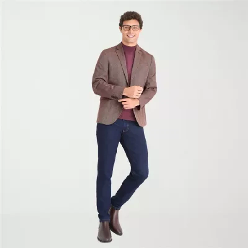 J. Ferrar Mens Slim Fit Sport Coat