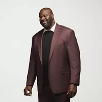 Shaquille O'Neal XLG Mens Stretch Fabric Classic Fit Big and Tall Suit Jacket