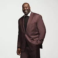 Shaquille O'Neal XLG Mens Stretch Fabric Classic Fit Big and Tall Suit Jacket