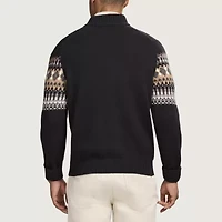 IZOD Fairisle Mens Long Sleeve Pullover Sweater
