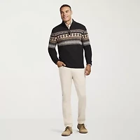 IZOD Fairisle Mens Long Sleeve Pullover Sweater