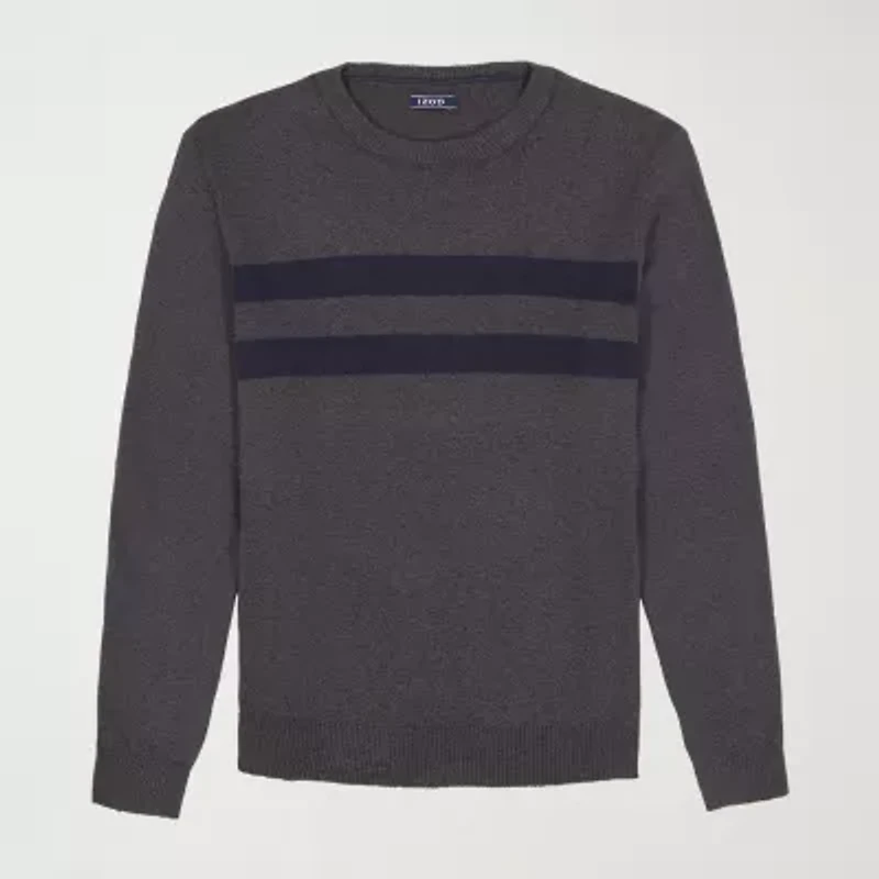 IZOD Mens Crew Neck Long Sleeve Pullover Sweater