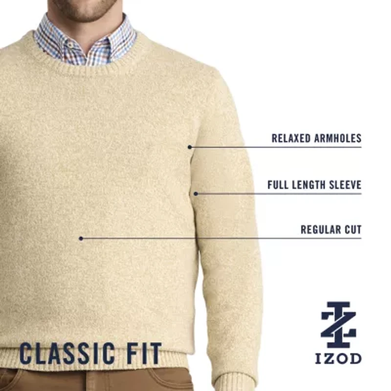 IZOD Mens Crew Neck Long Sleeve Pullover Sweater