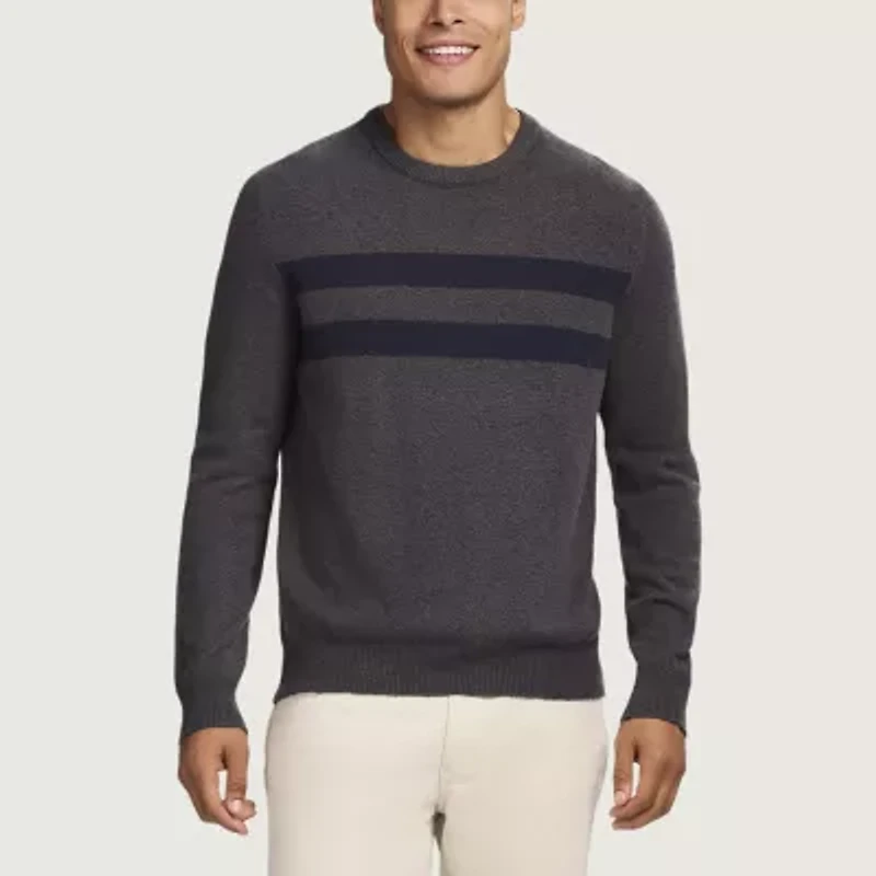 IZOD Mens Crew Neck Long Sleeve Pullover Sweater
