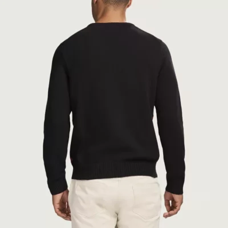 IZOD Reindeer Mens Crew Neck Long Sleeve Pullover Sweater