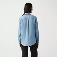 Levi's® Womens Long Sleeve Button-Down Shirt