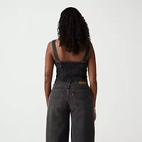 Levi's Womens Square Neck Long Sleeve Tank Top