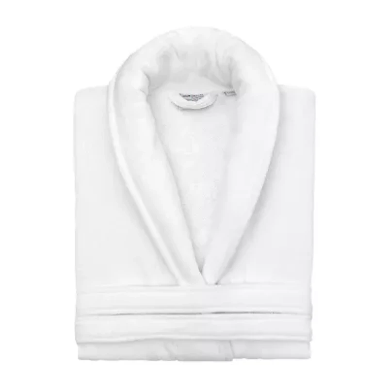 Linum Home Textiles Personalized Anovia Bathrobe Unisex Adult Velour Long Sleeve Length Robe