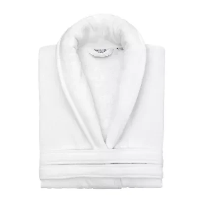 Linum Home Textiles Personalized Anovia Bathrobe Unisex Adult Velour Long Sleeve Length Robe
