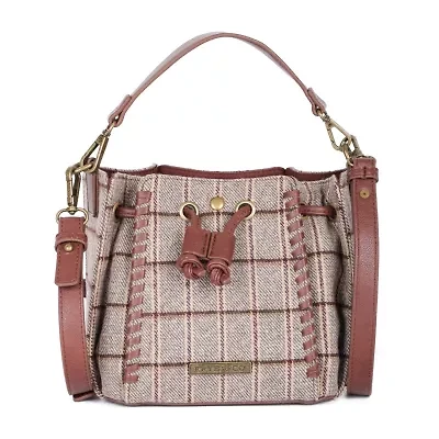 Frye and Co. Easton Plaid Mini Bucket Bag