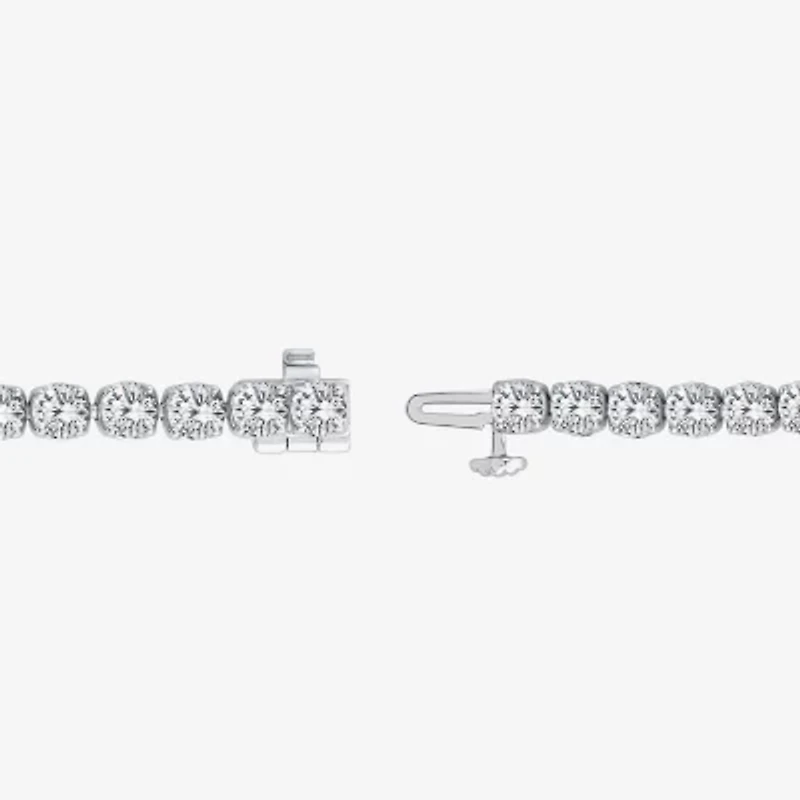 Si2 / F Womens 8 1/3 Ct. T.W. Lab Grown White Diamond 10K Gold Round 6 1/2 Inch Tennis Bracelet