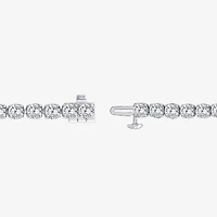 Si2 / F Womens 8 1/3 Ct. T.W. Lab Grown White Diamond 10K Gold Round 6 1/2 Inch Tennis Bracelet