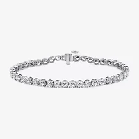 (F, Si2) Womens 8 1/2 Ct. T.W. Lab Grown White Diamond 14K Gold 7.25 Inch Tennis Bracelet